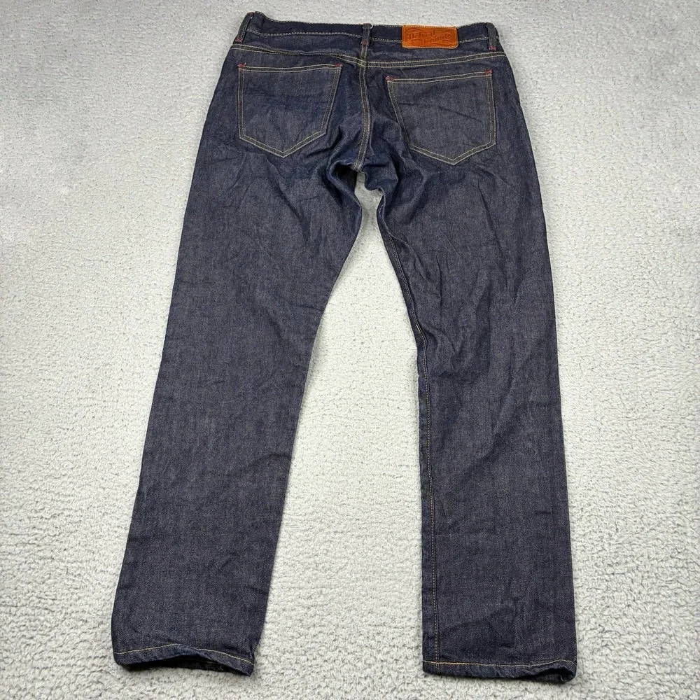 Detroit Denim Co Jeans Men's 35 (33x31) Blue Straight Leg Denim Pants